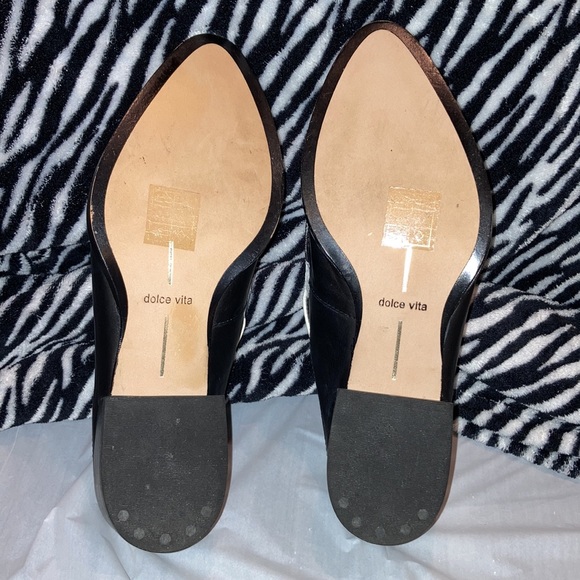 Dolce Vita Women’s White/Black Guitar Slip On Heel Mules Size 6 - Picture 8 of 11